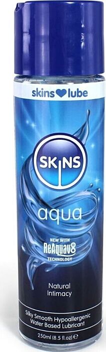 Lubrificante base água SKINS Aqua 250 ml Lubrificante base água SKINS Aqua 250 ml