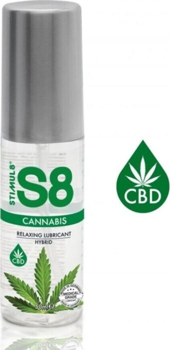 Lubrificante híbrido STIMUL8 S8 com cannabis
