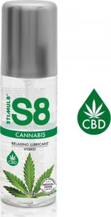 Lubrificante híbrido STIMUL8 S8 Cannabis 125 ml