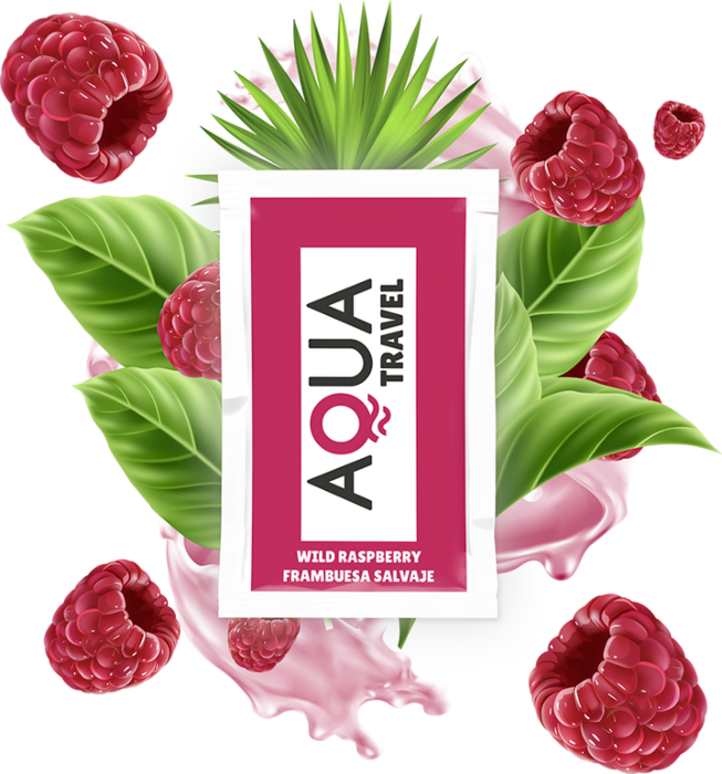 Aqua Travel - Lubrificante à Base de Água Sabor Framboesa Selvagem 6 ml Aqua Travel - Lubrificante à Base de Água Sabor Framboesa Selvagem 6 ml
