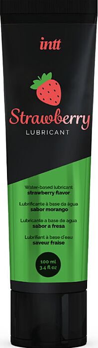 Lubrificante Intt à base de água 100ml - morango | Produto erótico natural e versátil