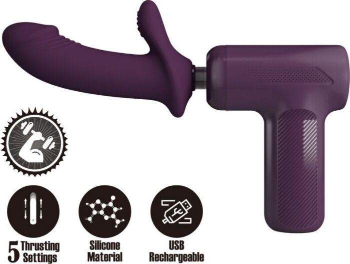 Massajador Pretty Love DJ Scholar Morado Potente Massajador Pretty Love DJ Scholar Morado Potente