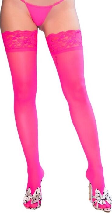 Medias de Liga Chilirose CR 4884 Fucsia Sensuais Medias de Liga Chilirose CR 4884 Fucsia Sensuais