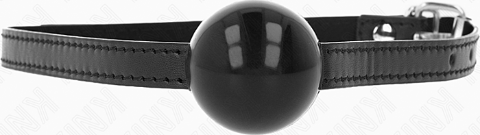 Mordaza de Bola KINK 4cm TPE Preto | Controle Sensual