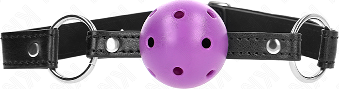 Mordaza de Bola KINK 4.5cm Morado - Silêncio e Controle