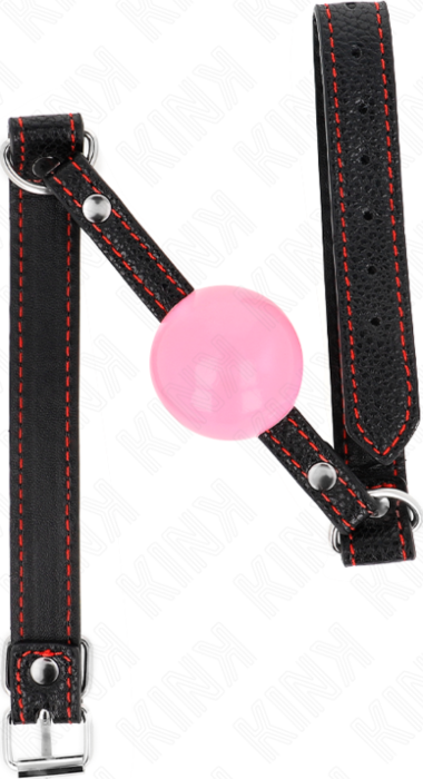 Mordaza de Bola KINK Rosa 4cm - Prazer e Controle