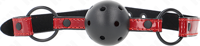 Mordaza de Bola KINK 4.5 cm em Polipiel Brilhante