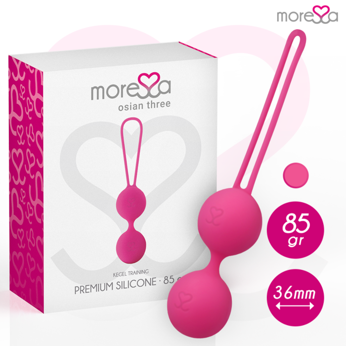 Bolas Silicone Moressa OSIAN THREE para Treino do Assoalho Pélvico