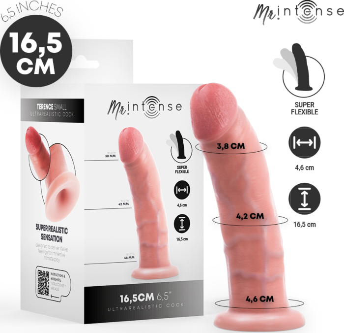 Dildo MR. INTENSE Small Terence 16.5 cm com ventosa