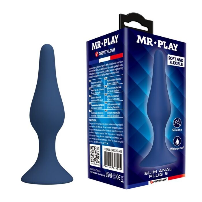 Plug Anal MR PLAY Slim Tamanho S Plug Anal MR PLAY Slim Tamanho S