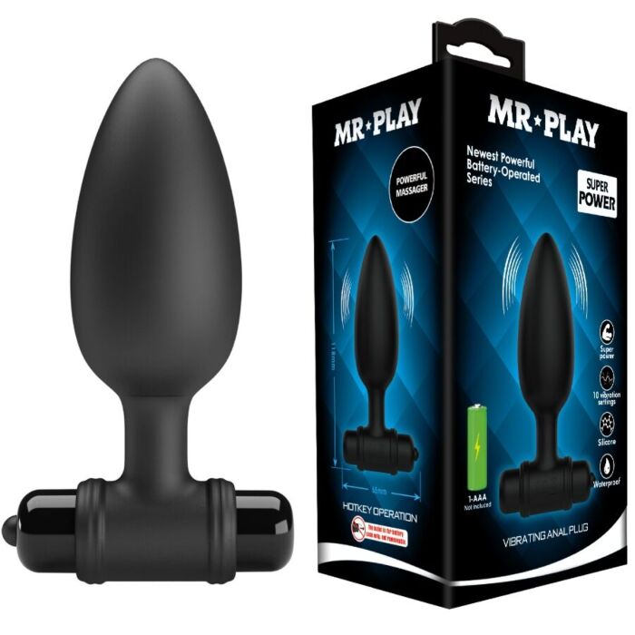 Vibrador Anal MR PLAY Super Power com Vibração Vibrador Anal MR PLAY Super Power com Vibração