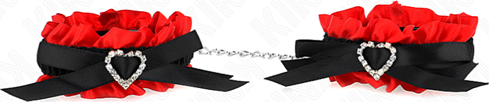 Muñequeras KINK Ajustáveis Coração Vermelho Muñequeras KINK Ajustáveis Coração Vermelho