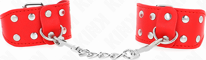 Muñequeras BDSM KINK Ajustáveis Vermelhas Muñequeras BDSM KINK Ajustáveis Vermelhas