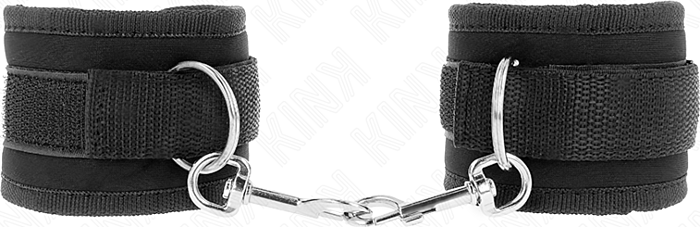 Muñequeras BDSM KINK Ajustáveis em Nylon Preto Muñequeras BDSM KINK Ajustáveis em Nylon Preto