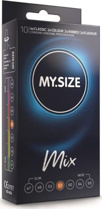 Pack Mix MySize 57mm - 10 Preservativos Pack Mix MySize 57mm - 10 Preservativos