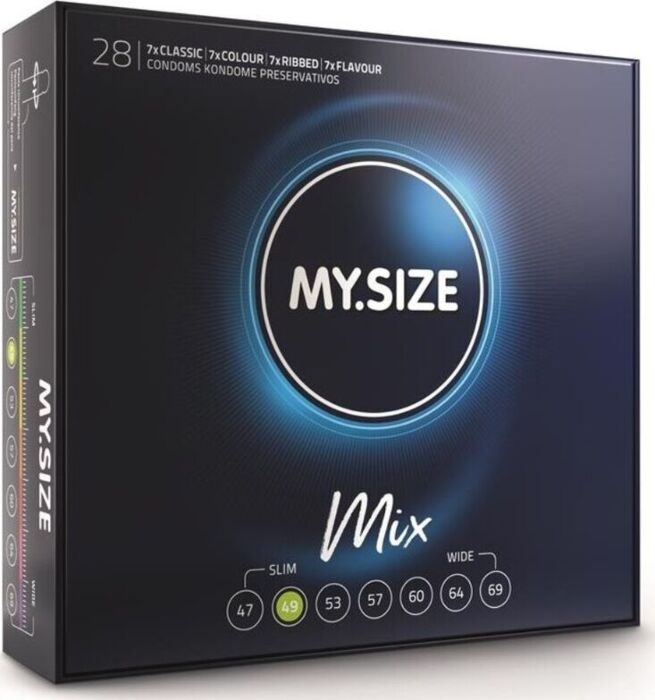 Pack MyFit: Preservativos 49 mm, 28 unidades