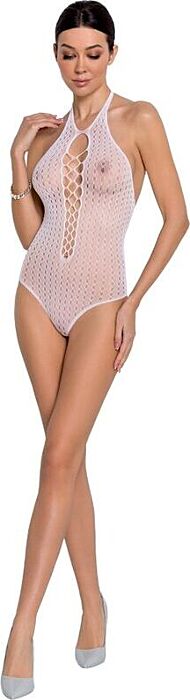 Paixão - Body Stocking Branco BS088 Tamanho Único