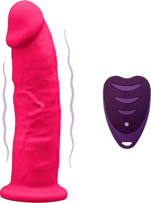 Pene Realístico SILEXD Modelo 2 Rosa com Controle Remoto Pene Realístico SILEXD Modelo 2 Rosa com Controle Remoto