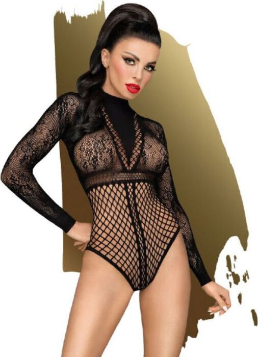 Penthouse Spicy Whisper Teddy XL - Teddy de malha floral com design elegante