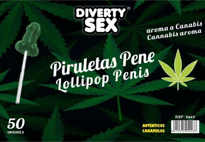 Piruleta Erótica Diablo Goloso Aroma Cannabis