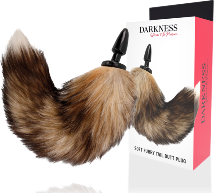 Plug Anal DARKNESS com Cola Natural de 10 cm