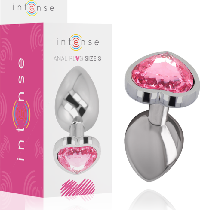 Plug Anal Intense Corazón Rosa Tamanho S