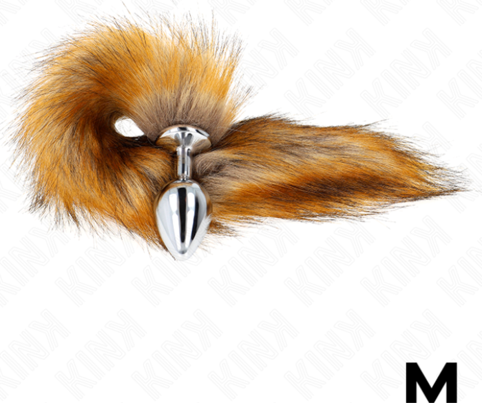 Plug Anal KINK M com Cola Sintética - Prazer Único Plug Anal KINK M com Cola Sintética - Prazer Único