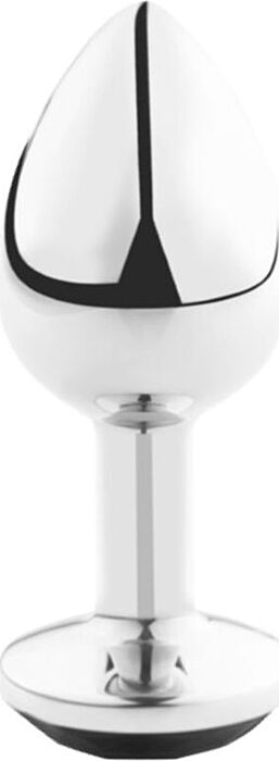 Plug Anal Médio de Metal Preto Plug Anal Médio de Metal Preto