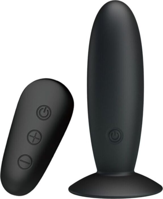 Plug Anal MR PLAY Negro Com Controle Remoto