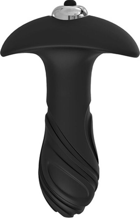 Plug anal S Pleasures Butt Plug Swirl vibratório Plug anal S Pleasures Butt Plug Swirl vibratório