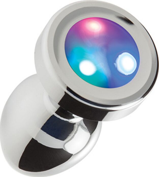 Plug anal S Pleasures Metal IRIS com LED Plug anal S Pleasures Metal IRIS com LED
