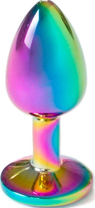 Plug anal multicolor de metal - Secret Play - Sensações prazerosas e orgasmos intensos Plug anal multicolor de metal - Secret Play - Sensações prazerosas e orgasmos intensos