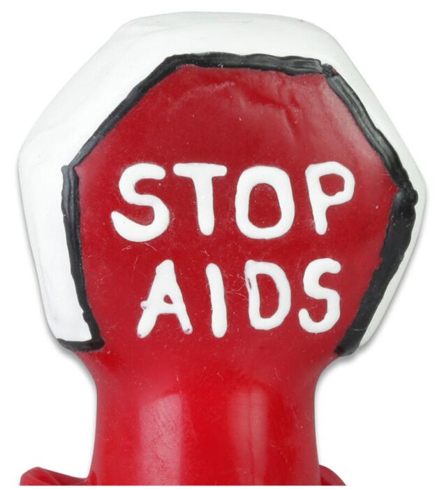 Preservativo Decorativo Condomerie Param a Aids - Pintado à Mão