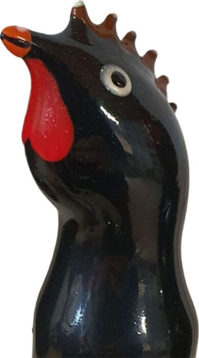 Preservativo Condomerie Gallo Negro Pintado à Mão
