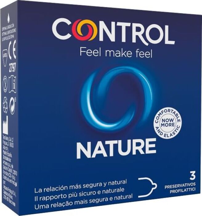 Preservativos Control Nature 3 Unidades com Lubrificante Preservativos Control Nature 3 Unidades com Lubrificante