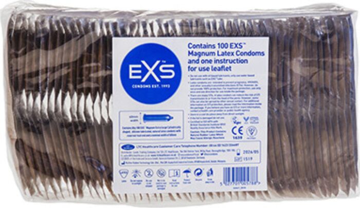 Preservativos Exs Magnum Large 60 mm Preservativos Exs Magnum Large 60 mm