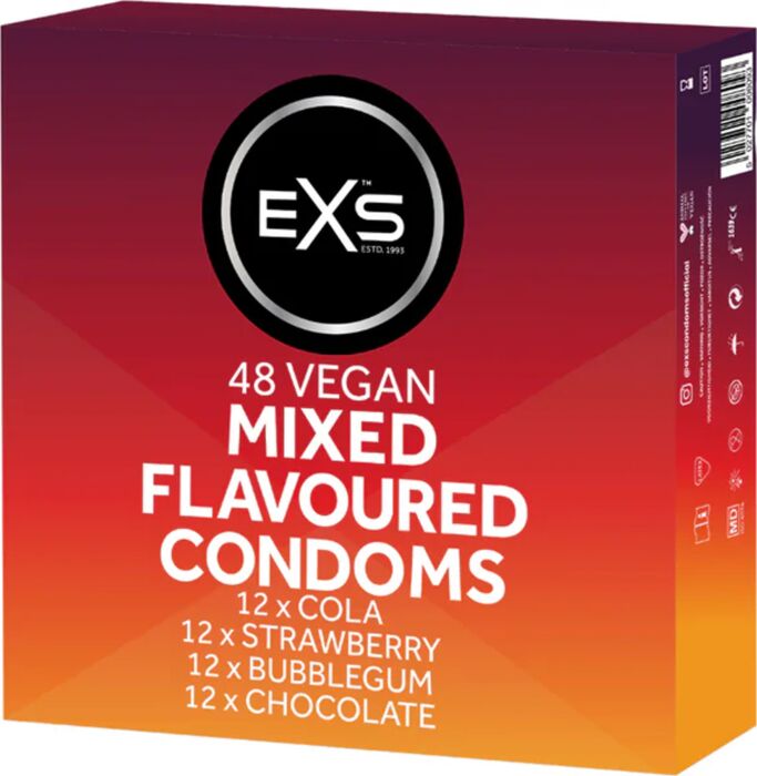Preservativos EXS Mixed Flavours Pack 48
