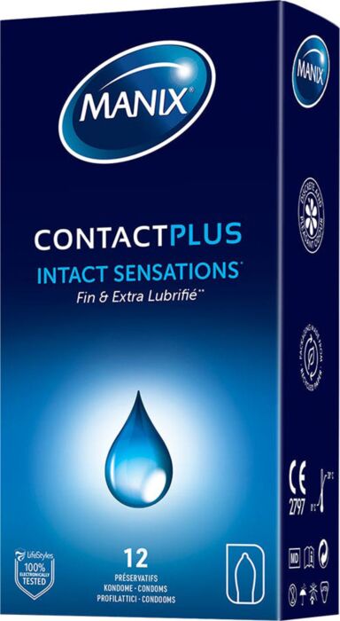 Preservativos Manix Contact Plus — Caixa 12 unidades Preservativos Manix Contact Plus — Caixa 12 unidades