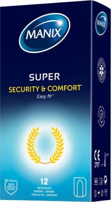 Preservativos Manix Super 12 — 52 mm
