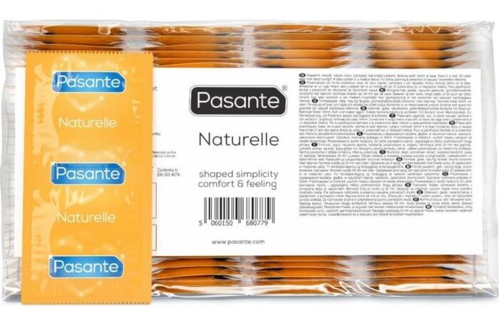 Preservativos Pasante Naturelle 144 Unidades com forma cónica