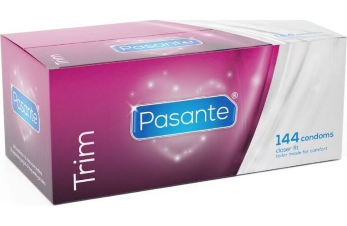 Preservativo Pasante Trim Ajustado 144 Unidades - Largura 49mm