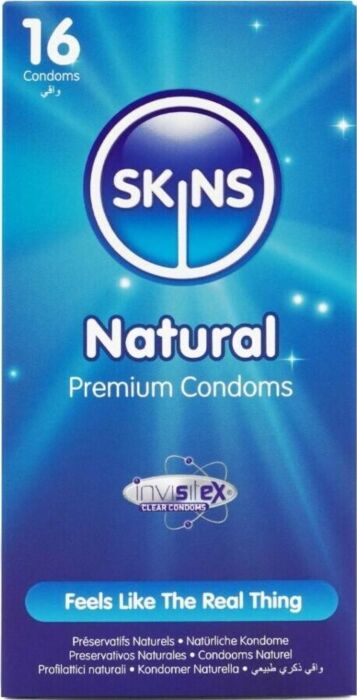 Preservativos Skins Natural 16 Pack Premium