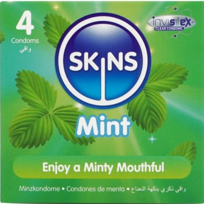 Preservativos Skins Sabor Menta Ultrafinos Preservativos Skins Sabor Menta Ultrafinos