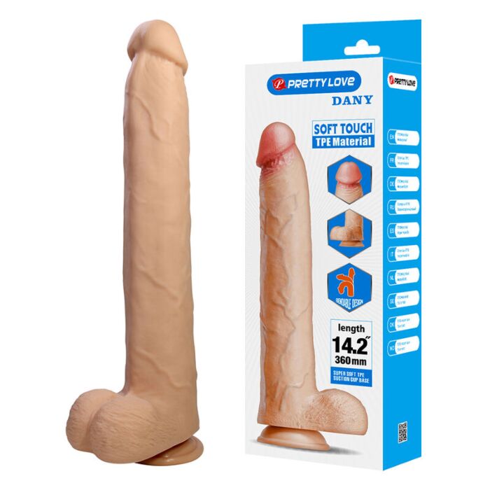 Dildo realista PRETTY LOVE DANY com ventosa Dildo realista PRETTY LOVE DANY com ventosa