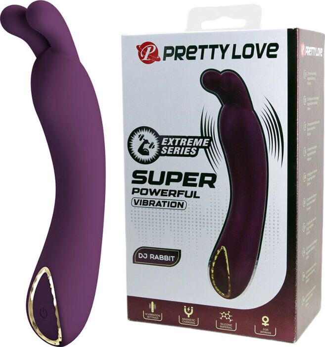 Vibrador Punto G Pretty Love DJ Rabbit com Duplo Estímulo Vibrador Punto G Pretty Love DJ Rabbit com Duplo Estímulo