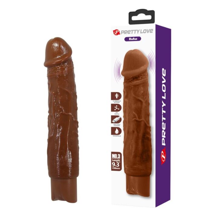 PRETTY LOVE Vibrador Realista DUKE 23,5 cm PRETTY LOVE Vibrador Realista DUKE 23,5 cm
