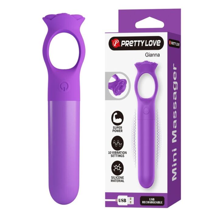 HIGH TECH GIANA Mini Vibrador Recarregável HIGH TECH GIANA Mini Vibrador Recarregável