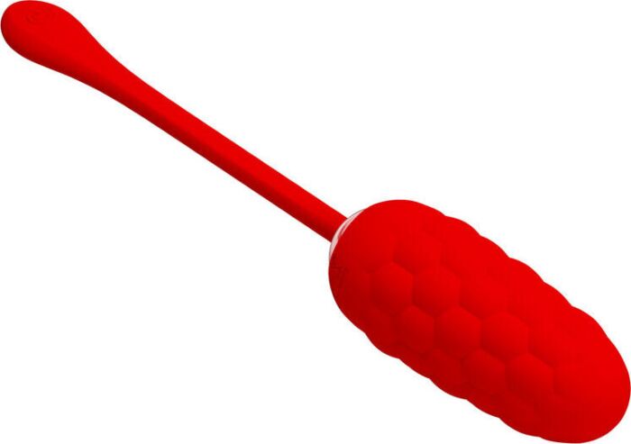 Huevo Vibrador Pretty Love Textura Marina Vermelho Huevo Vibrador Pretty Love Textura Marina Vermelho