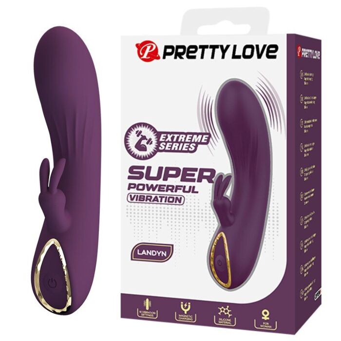 Vibrador Rabbit HIGH TECH PRETTY LOVE LANDYN 10 Funções Vibrador Rabbit HIGH TECH PRETTY LOVE LANDYN 10 Funções