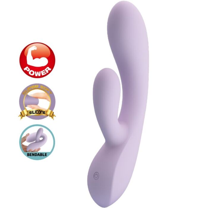 Vibrador Rabbit High Tech Rosolyn com 10 Vibrações Vibrador Rabbit High Tech Rosolyn com 10 Vibrações